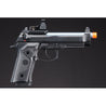 KLI KL-92 Elite IA Optic Ready 6mm Dual Power Gas / CO2 Blowback Airsoft Pistol Red Dot Combo - (Black)