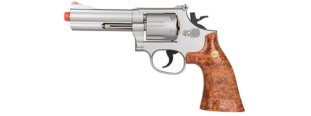 Airsoft Revolver TSD-UG134S Airsoft Spring Revolver 4" Barrel Silver