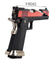 WE Tech 1911 Hi-Capa T-Rex Competition Gas Blowback Airsoft Pistol w/ Top Ports (RED / SILVER)