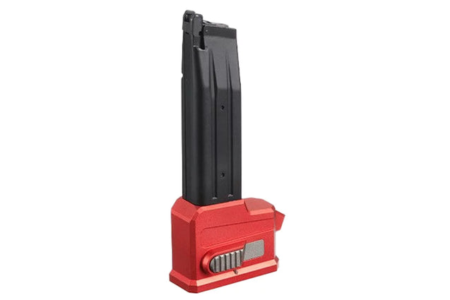 Lancer Tactical HPA AEG M4 Magazine Adaptor For TM HICAPA Airsoft Pistols - RED