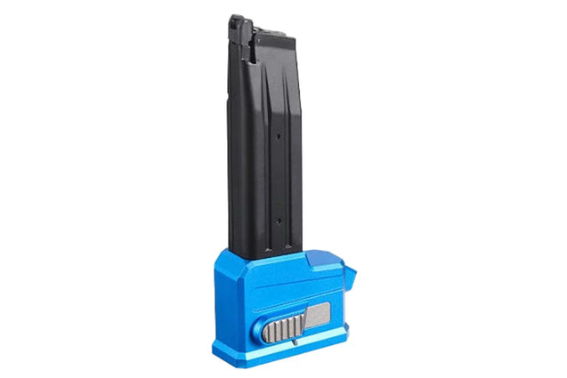 Lancer Tactical HPA AEG M4 Magazine Adaptor For TM HICAPA Airsoft Pistols - BLUE