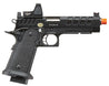 Lancer Tactical Heracles Hi-Capa Gas Blowback Airsoft Pistol - BLACK-REFLEX RED DOT
