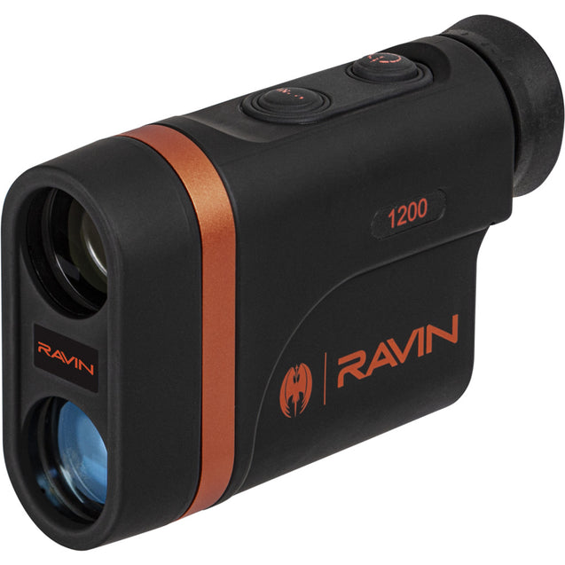 Ravin R151 1200 Yard Black Laser Rangefinder w/ Carrying Case, Lanyard, Lens Cloth