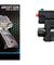 Airsoft Gun UK Arms Airsoft Spring Powered Laser Pistol w/ Strobe Black