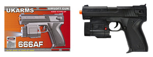 Ukarms 666Af Spring Pistol W/ Laser And Flashlight