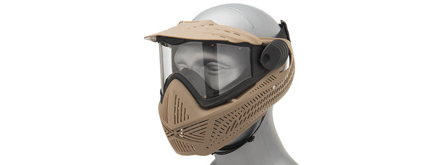G-Force F2 Single Layer Full Face Mask - Tan