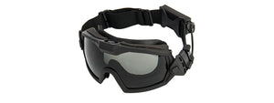 G-Force Full Seal Airsoft Goggles W/ Built-In Fan [Clear Lens] (Black)