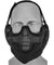 Ac-108B Metal Mesh Half Mask W/Ear Protection (Black) Airsoft Gun Accessories