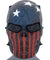 Ac-319R Villain Skull Mesh Face Mask (Stars & Stripes) Airsoft Gun / Accessories