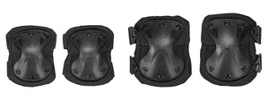 Ac-478B Tactical Quick-Release Knee & Elbow Pad Set (Black) Airsoft Gun / Accessories