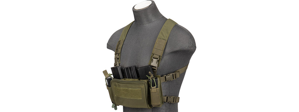 Pd 592 Rig Wst Multifunctional Tactical Chest Rig (Od) - Army AirsoftGuns