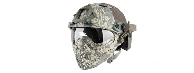 Wosport Piloteer Fast Helmet Adapter Face Mask - Acu Airsoft Gun / Accessories