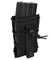 Ac-877B Single High Speed M4 Molle Magazine Pouch (Black) Airsoft Gun / Accessories