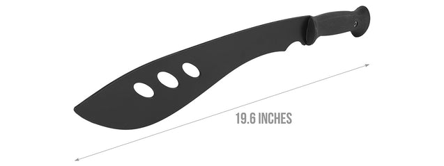 Ac-878B Molle Compatible Polymer Training Machete W/ Sheathe (Black)