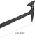 Ac-879 Molle Polymer Training Dual Battle Axe W/ Pick (Black) Airsoft Gun / Accessories