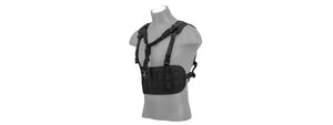 Ac-882B Laser Cut Airsoft Chest Rig W/ Sling (Black) Airsoft Gun Accessories