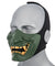 Ac-883G Yokai Ogre Half Face Mask W/ Soft Padding (Green/Gold) Airsoft Gun / Accessories