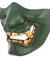 Ac-883G Yokai Ogre Half Face Mask W/ Soft Padding (Green/Gold) Airsoft Gun / Accessories