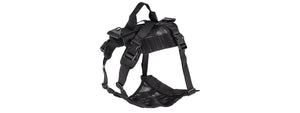 Ac-884B Mesh Adjustable Tactical Dog Vest (Black) Airsoft Gun Accessories