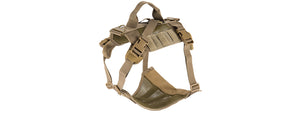 Ac-884T Mesh Adjustable Tactical Dog Vest (Tan) Airsoft Gun Accessories