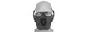 Ac-885B Adjustable Retro Mecha Half Face Mask (Black) Airsoft Gun / Accessories