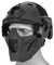 Ac-885B Adjustable Retro Mecha Half Face Mask (Black) Airsoft Gun / Accessories