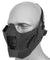 Ac-885B Adjustable Retro Mecha Half Face Mask (Black) Airsoft Gun / Accessories