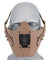 Ac-885T Adjustable Retro Mecha Half Face Mask (Tan) Airsoft Gun / Accessories