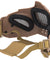 Ac-885T Adjustable Retro Mecha Half Face Mask (Tan) Airsoft Gun / Accessories
