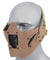 Ac-885T Adjustable Retro Mecha Half Face Mask (Tan) Airsoft Gun / Accessories