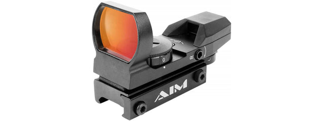 Aim Sports Dual Illuminated Panorama Red Dot Scope (Color: Black)