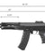Arcturus AK-12 ME Version Stamped Steel Modernized Airsoft AEG Rifle (Color: Black)