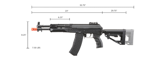 Arcturus AK-12K ME Version Stamped Steel Modernized Airsoft AEG Rifle (Color: Black)