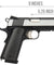 Army Armament Full Metal R28 1911 Desert Warrior GBB Airsoft Pistol (Black / Silver)