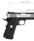 Army Armament Full Metal R30 1911 Gas Blowback Airsoft Pistol (Black / Silver)