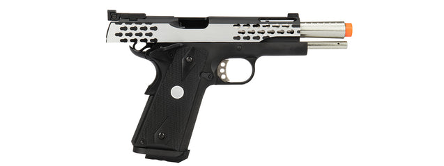 Army Armament Full Metal R30 1911 Gas Blowback Airsoft Pistol (Black / Silver)