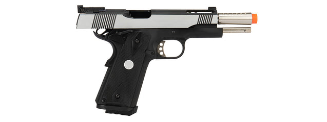 Army Armament Full Metal R30 1911 Gas Blowback Airsoft Pistol (Black / Silver)