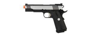 Army Armament Full Metal R30 1911 Gas Blowback Airsoft Pistol (Black / Silver)