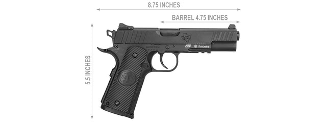 Asg Sti(R) Licensed Duty One Co2 Blowback Airgun Pistol - Black