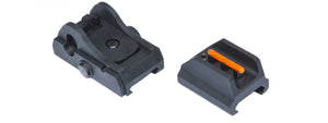 Asg Scorpion Evo 3- A1 Polymer Front And Rear Sight - Black