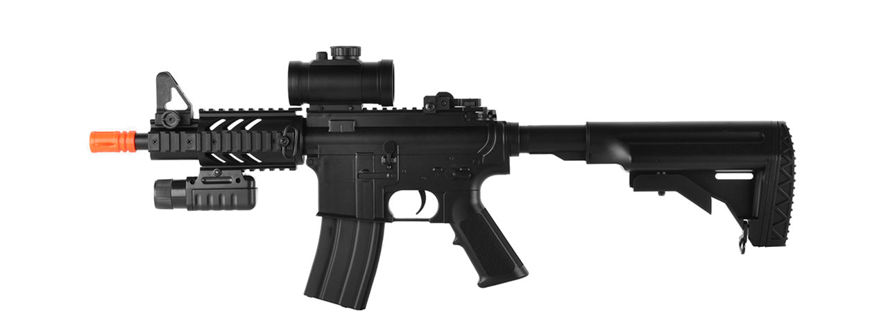 ASG DS4 CQB M4 Airsoft LPEG AEG w/ Red Dot & Tactical Flashlight - Army ...