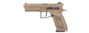 Asg Cz P-09 Compact Polymer Gbb Airsoft Pistol - Dark Earth