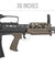 ICS L86 A2 Light Support Weapon Bullpup LSW Airsoft AEG Rifle (Color: Black / OD Green)
