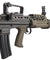 ICS L86 A2 Light Support Weapon Bullpup LSW Airsoft AEG Rifle (Color: Black / OD Green)