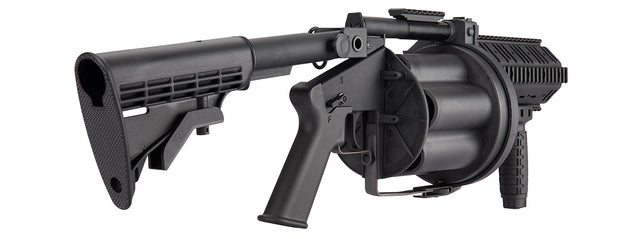 Ics Mgl Sb Airsoft 6-Round Revolving Grenade Launcher W/ Rail Attachme ...