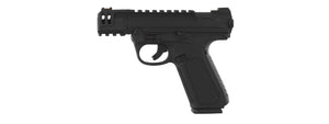 Pre-Order Eta June* Action Army Aap-01C Green Gas Blowback Airsoft Pistol (Color: Black)