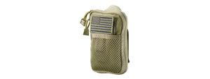 Code 11 Pocket Pouch with U.S. Flag Patch (Color: OD Green)