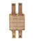 Code 11 Molle Double Pistol Magazine Pouch (Color: Tan)