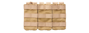 Code 11 M4 Open Top Triple Magazine Pouch (Color: Tan)