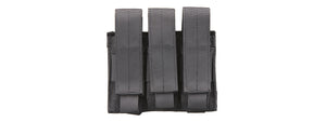 Code 11 Molle Triple Pistol Magazine Pouch (Color: Black)